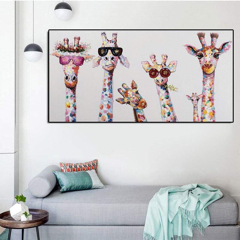 COLORFUL GIRAFFES